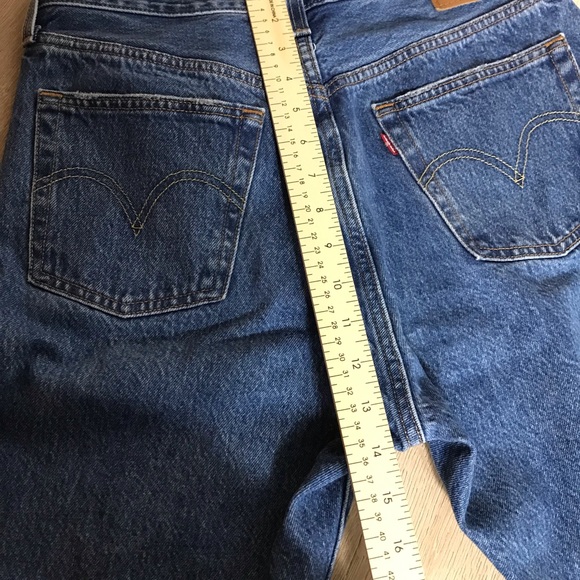 Levi’s Premium 501 Women’s Blue Jeans Original fit Straight leg High rise Size29 - Picture 12 of 15